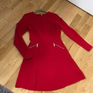 Michael Kors A-line red dress